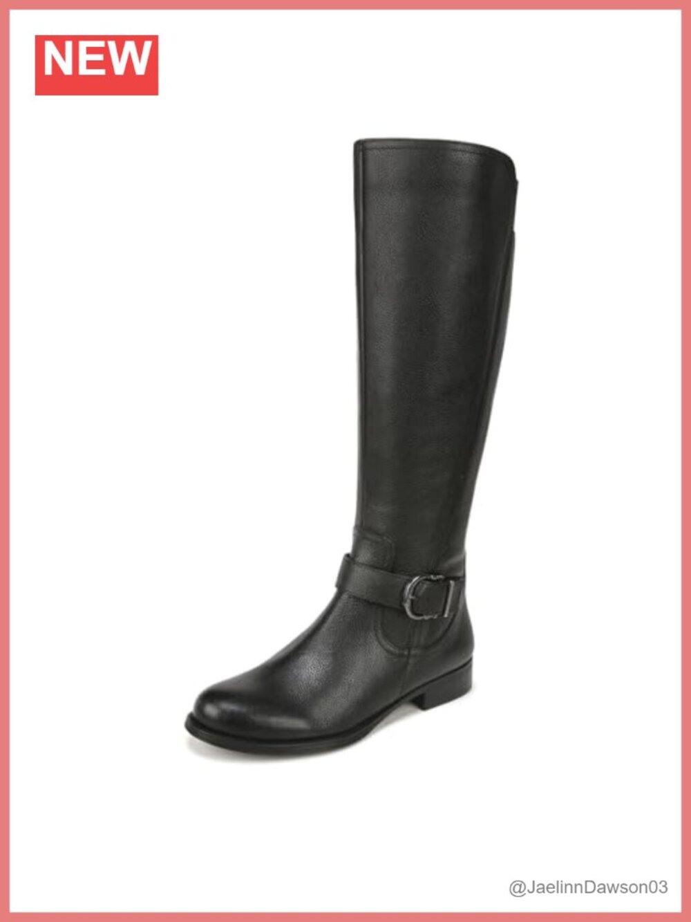 Extra Wide Calf Knee High Leather Boots Side Zip Almond Toe Comfort